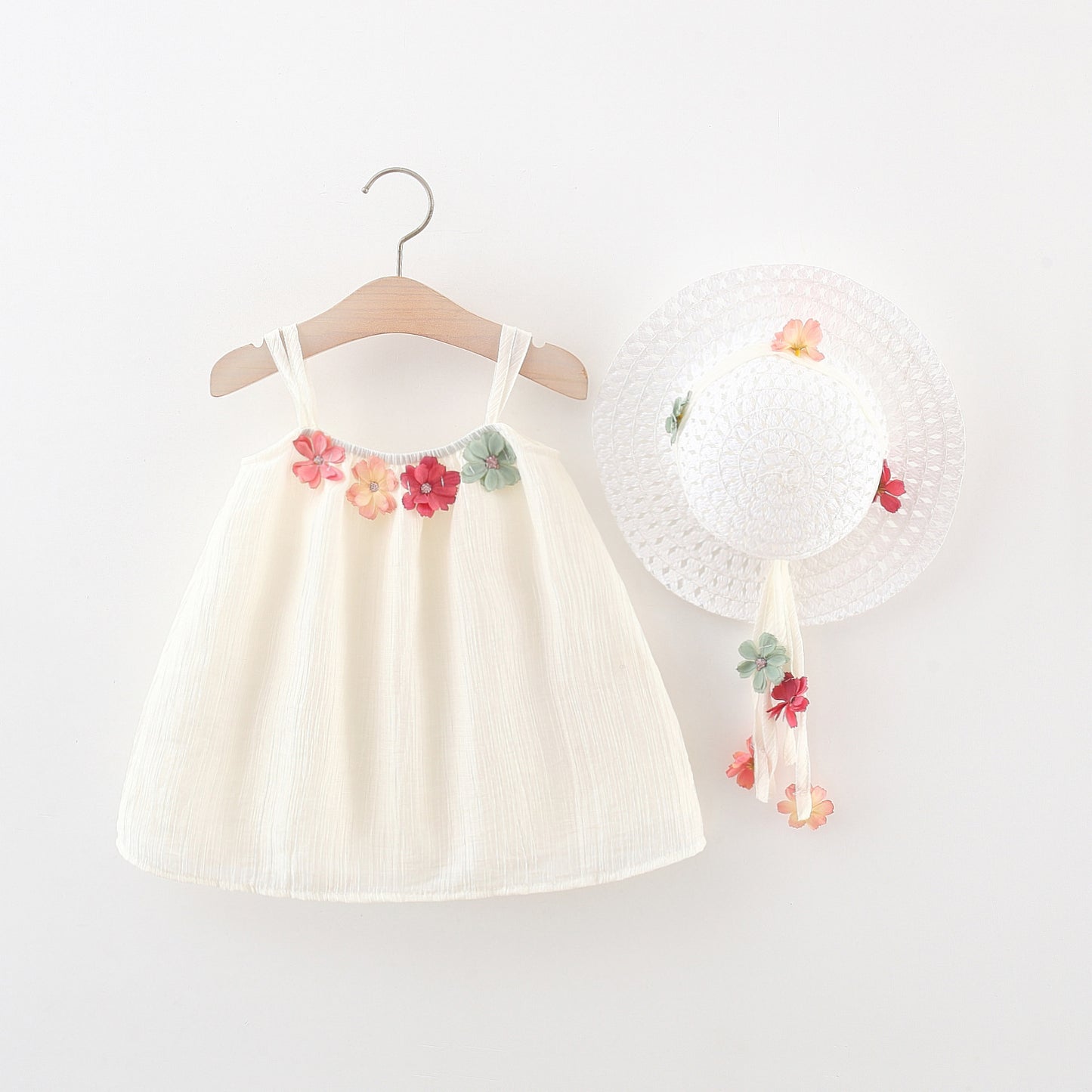 Off-white sleeveless Girls dress