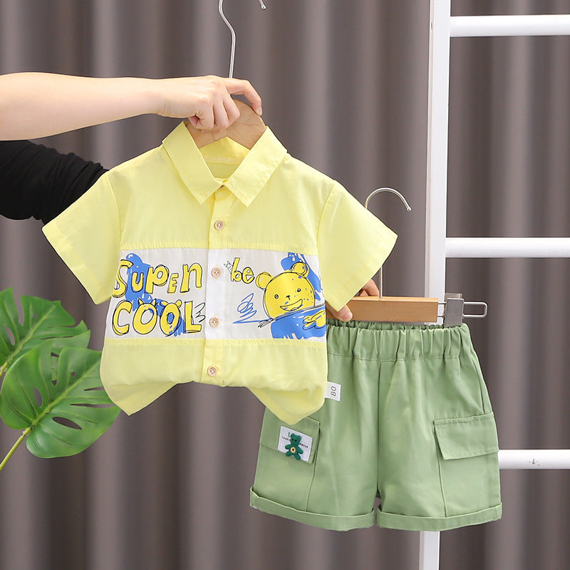 Shirt and Cargo Shorts Set