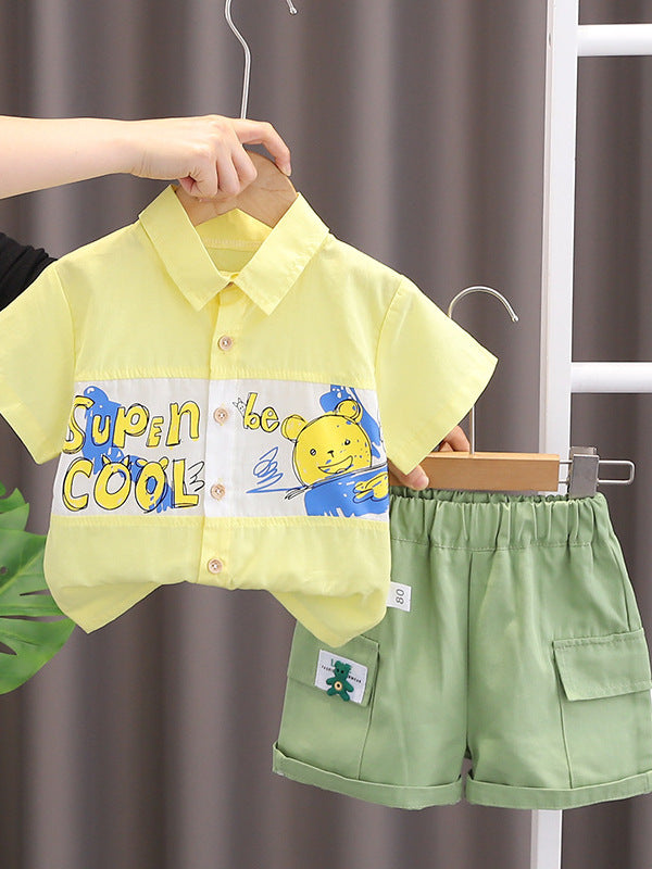 Shirt and Cargo Shorts Set