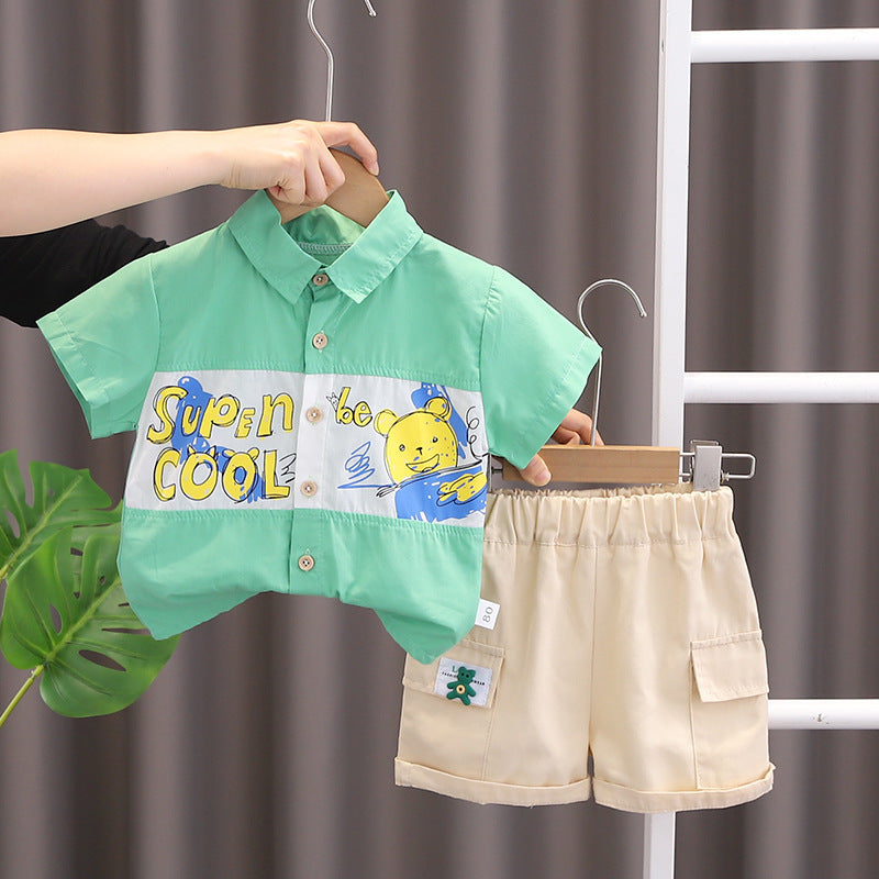 Shirt and Cargo Shorts Set