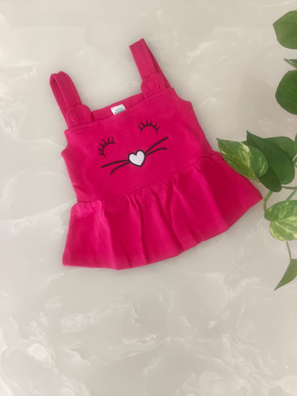 Girl Dress Set β "Kitty Love Dungaree"