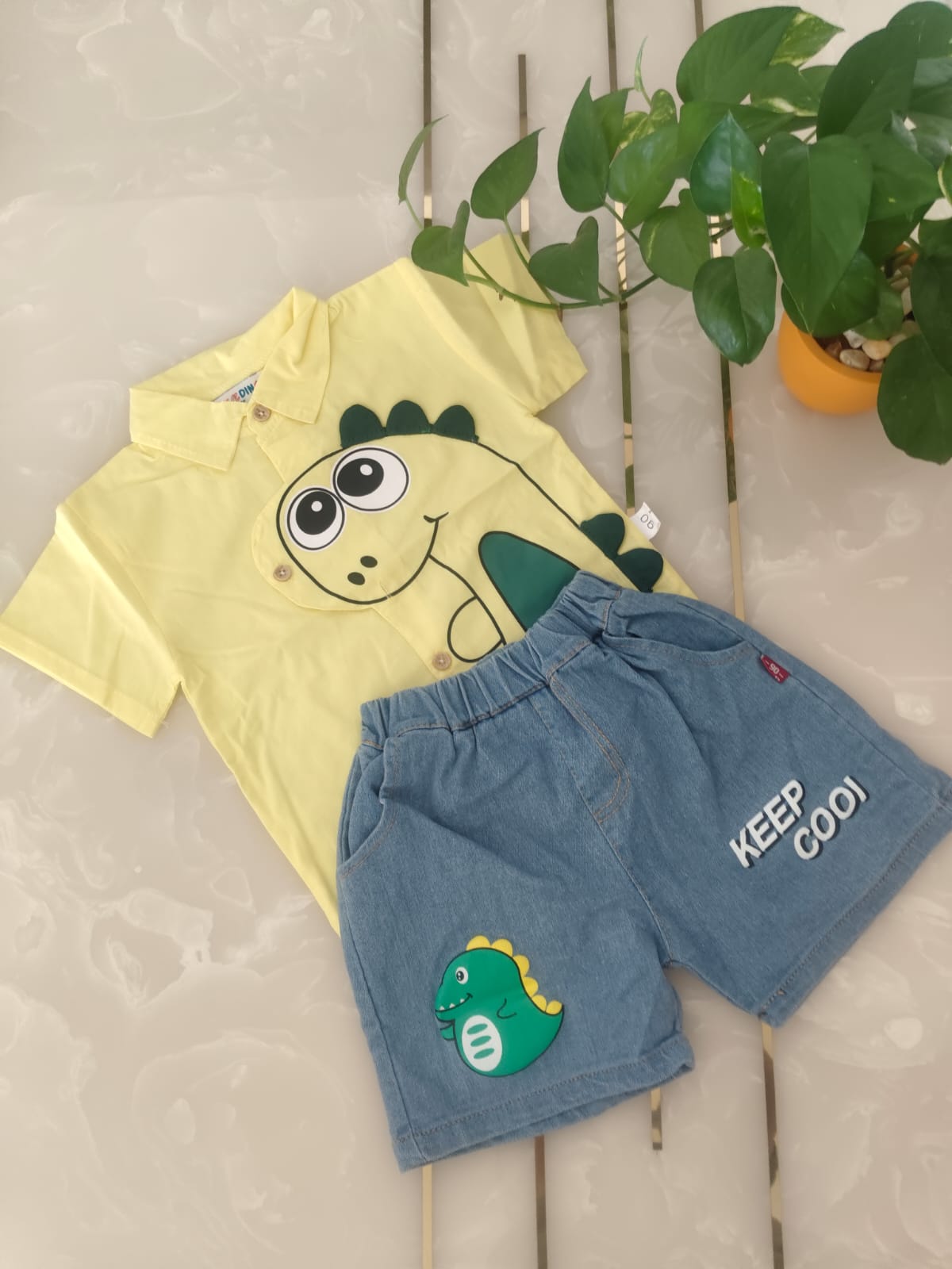 Adorable Boys Dinosaur Outfit Set