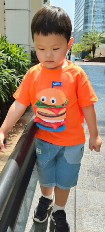 Boys Hamburger T-shirt and shorts
