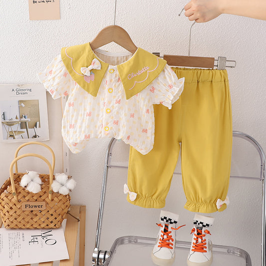 Girls Butterfly Baby Outfit Set