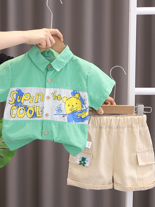 Shirt and Cargo Shorts Set