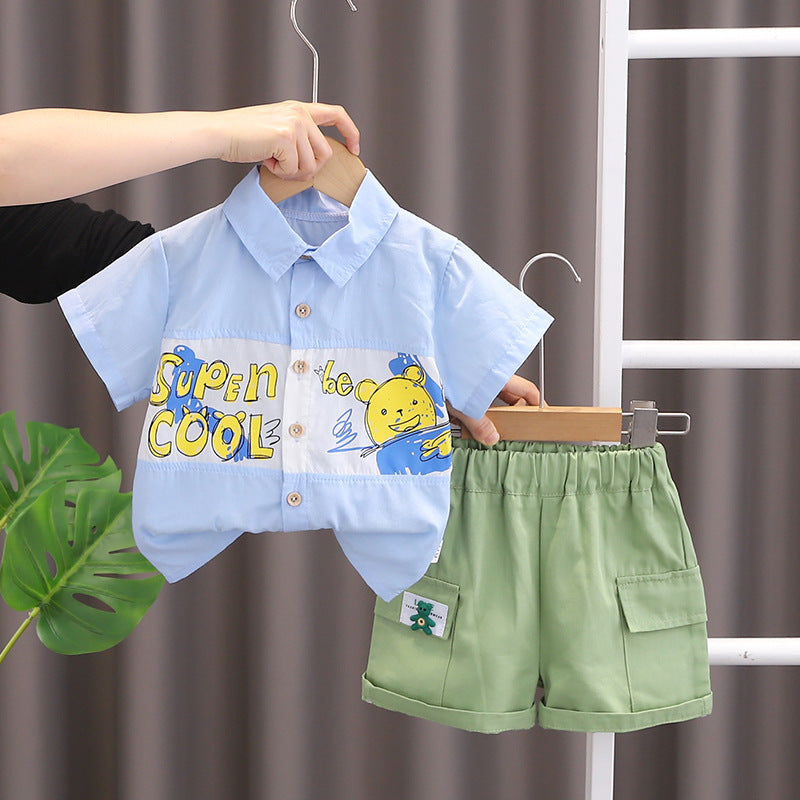 Shirt and Cargo Shorts Set