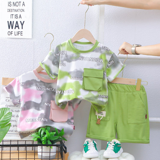 Boys summer t-Shirt and Shorts Set