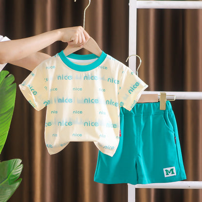 Shark n Dino boy's Printed T-shirts and Cotton shorts