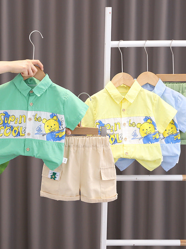 Shirt and Cargo Shorts Set
