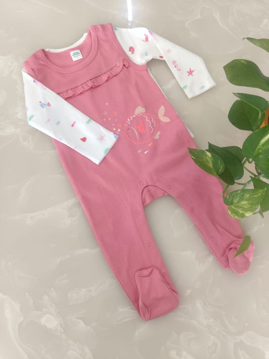Baby Girl Romper Set – "Undersea Dreams"