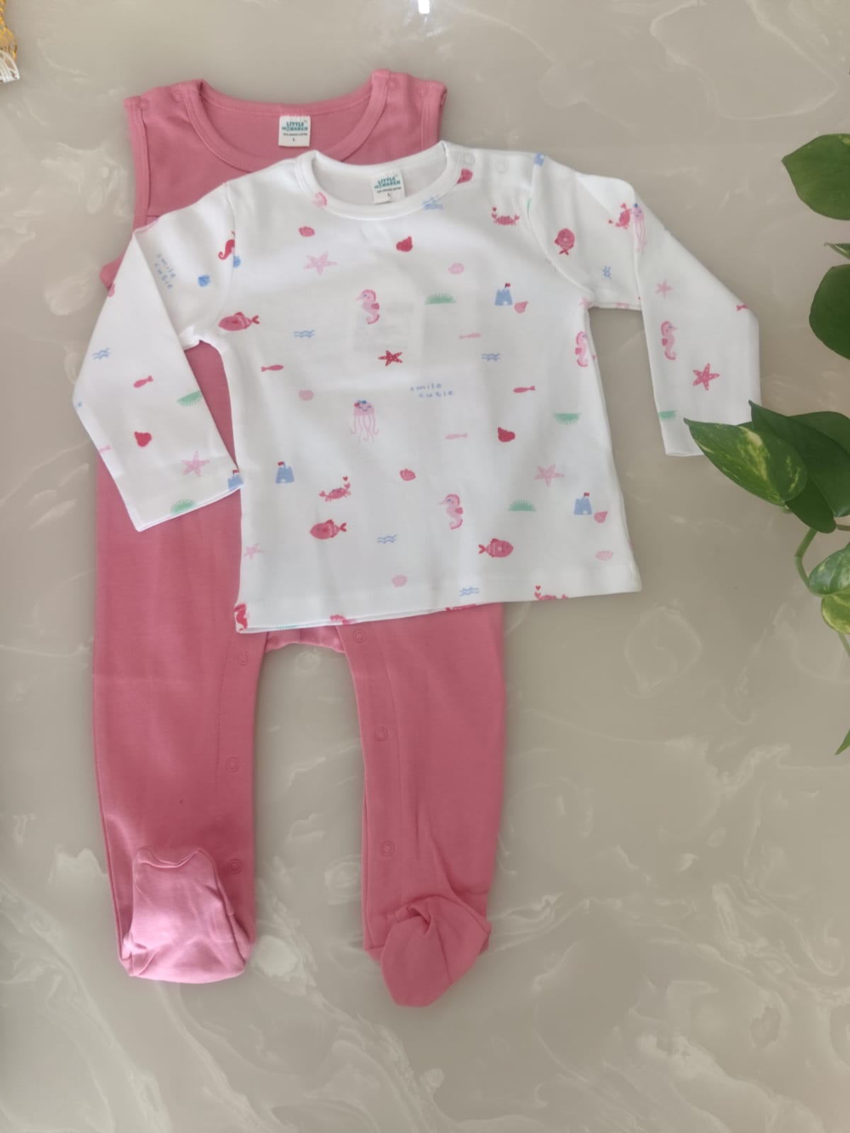 Baby Girl Romper Set – "Undersea Dreams"