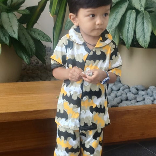 Boys 2-Piece Organic Cotton Sleepwear Set – Batman Night Suit for Kids