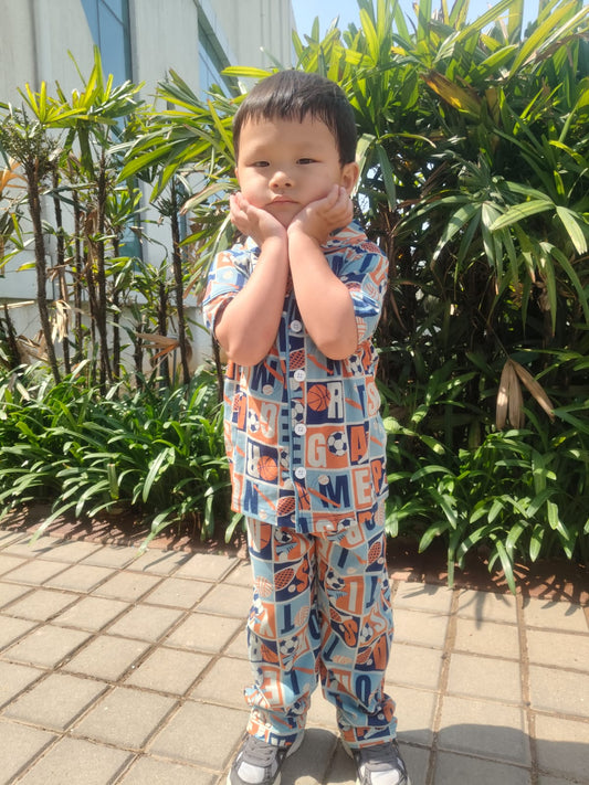 Boys 2-Piece Organic Cotton Sleepwear Set