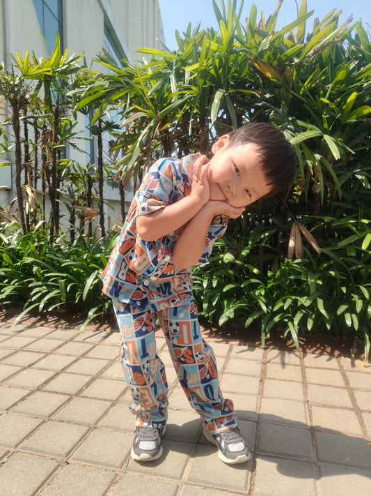 Boys 2-Piece Organic Cotton Sleepwear Set